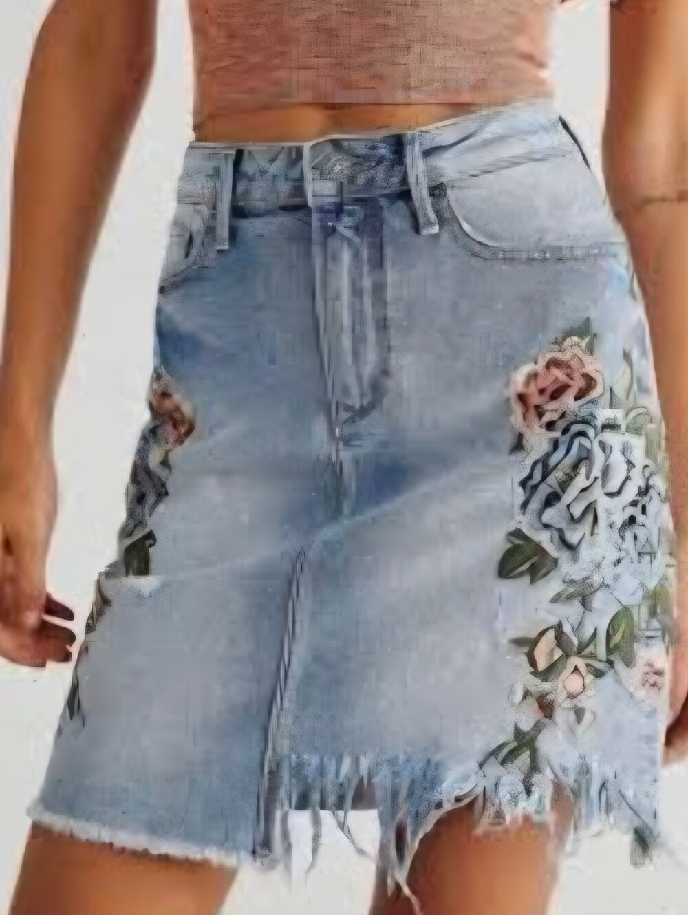 Driftwood Veronica Sevilla Lightwash Skirt Size 26 NWT